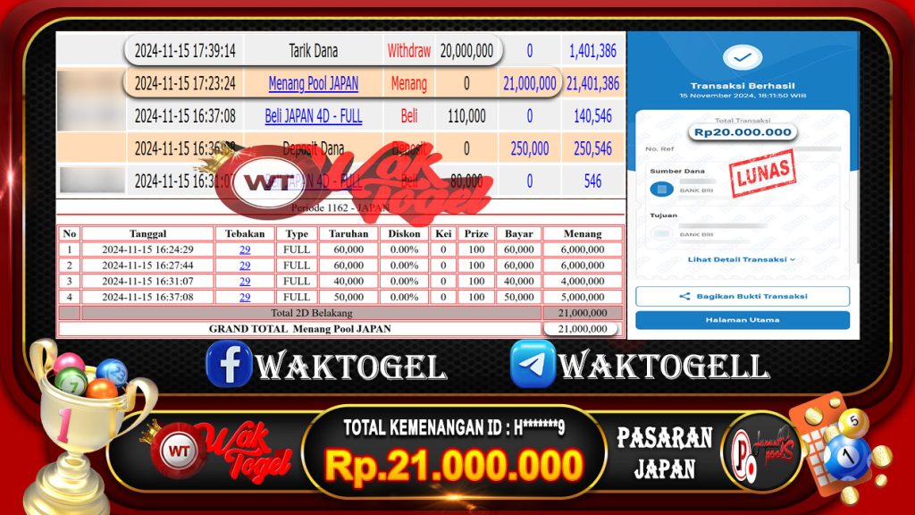 BUKTI PEMBAYARAN JAPAN WAKTOGEL