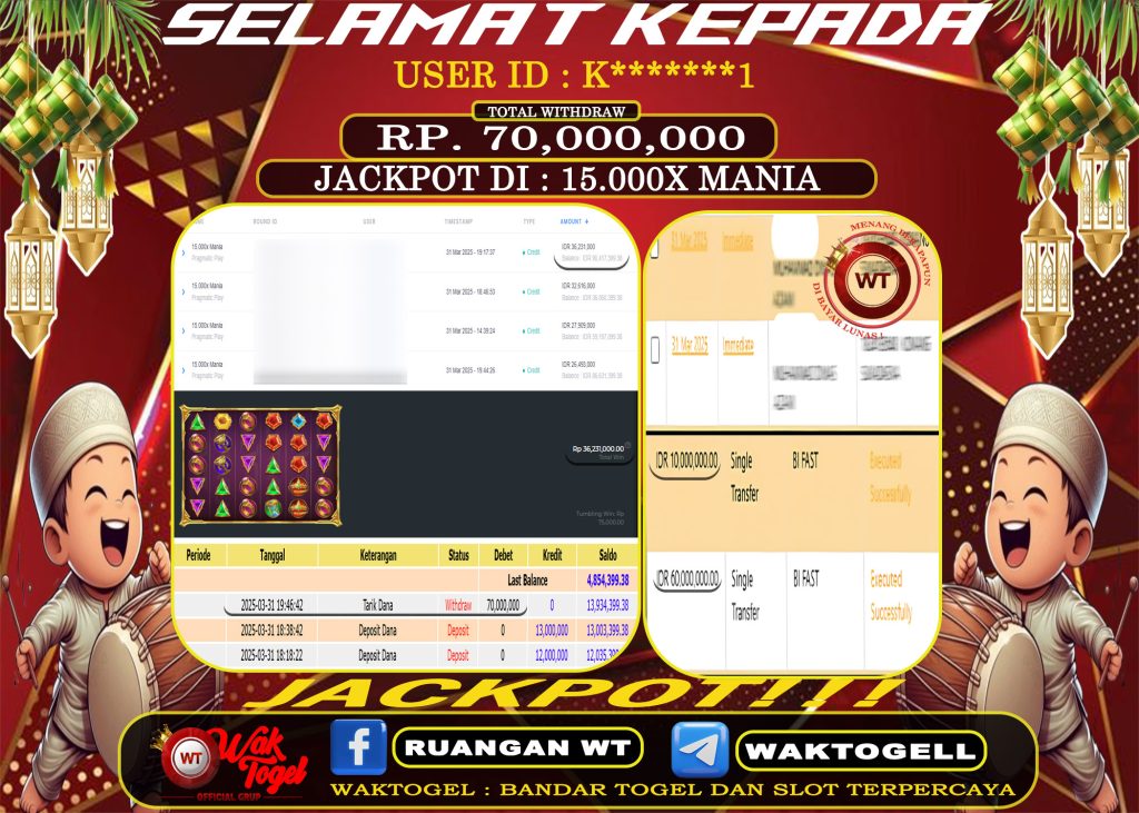 BUKTI PEMBAYARAN SLOT WAKTOGEL