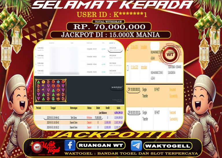 BUKTI PEMBAYARAN SLOT WAKTOGEL