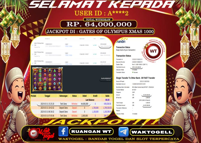 BUKTI PEMBAYARAN SLOT WAKTOGEL