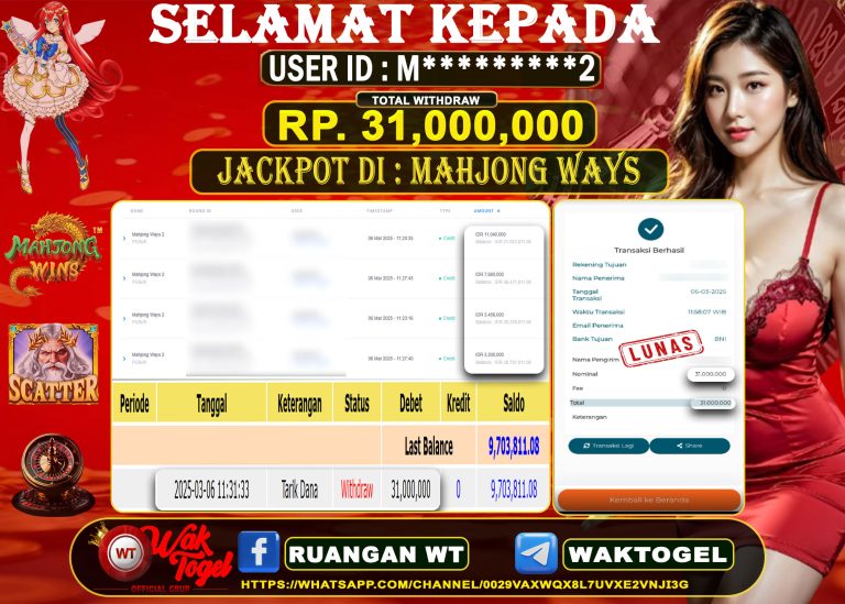 BUKTI PEMBAYARAN SLOT WAKTOGEL