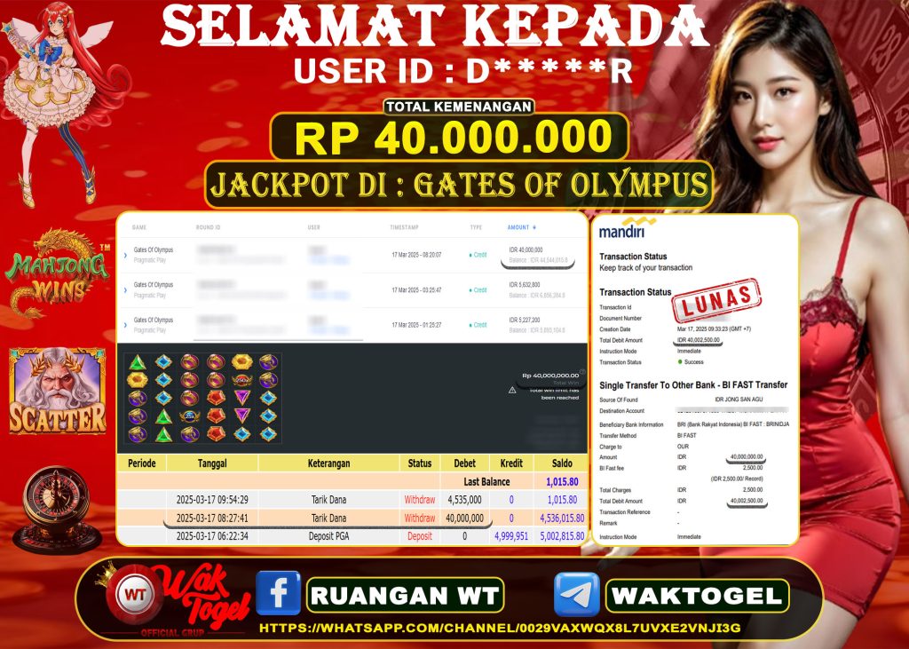 BUKTI PEMBAYARAN SLOT WAKTOGEL