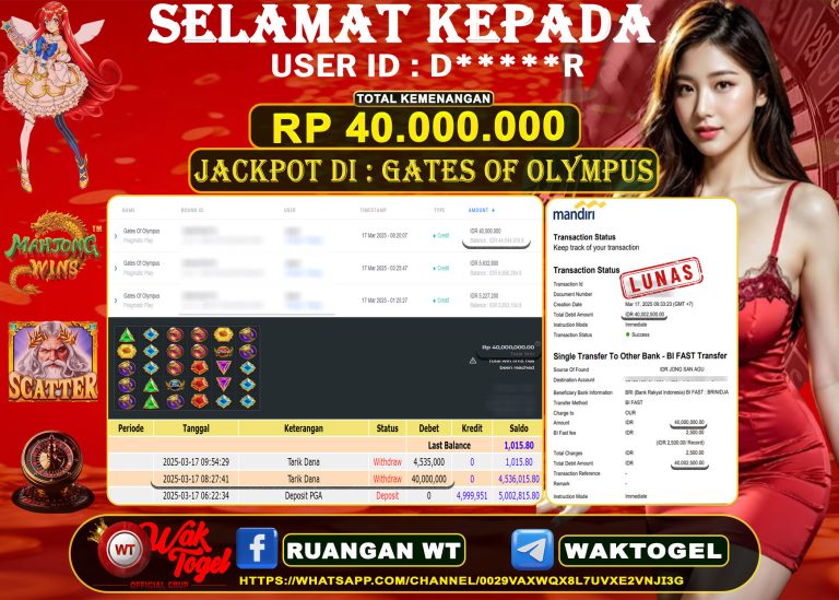 BUKTI PEMBAYARAN SLOT WAKTOGEL