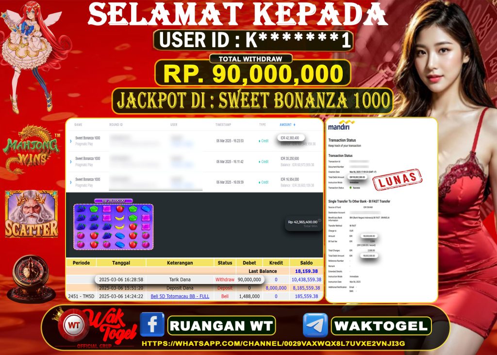 BUKTI PEMBAYARAN SLOT WAKTOGEL
