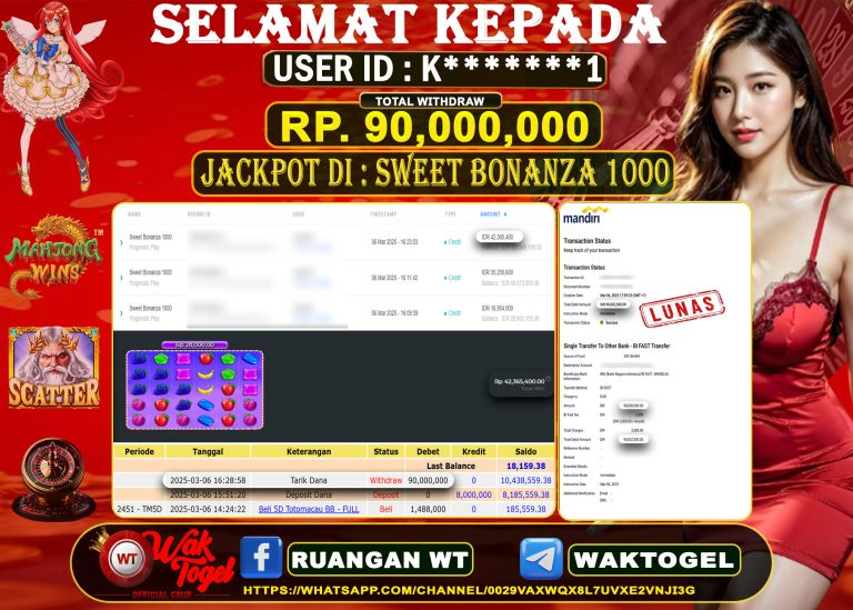 BUKTI PEMBAYARAN SLOT WAKTOGEL