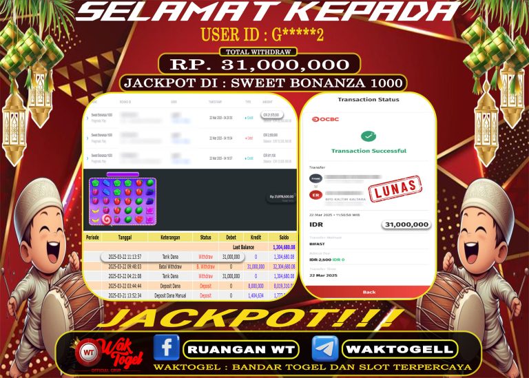 BUKTI PEMBAYARAN SLOT WAKTOGEL