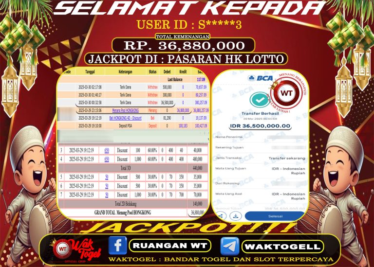 BUKTI PEMBAYARAN HONGKONG LOTTO WAKTOGEL