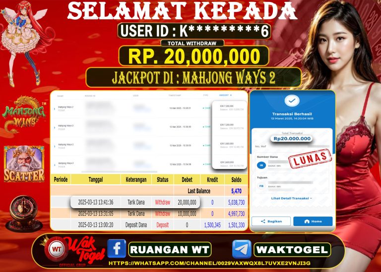 BUKTI PEMBAYARAN SLOT WAKTOGEL