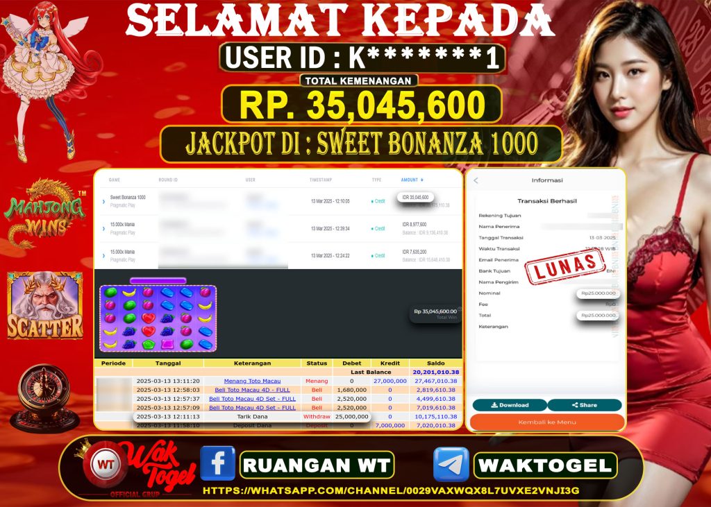 BUKTI PEMBAYARAN SLOT WAKTOGEL