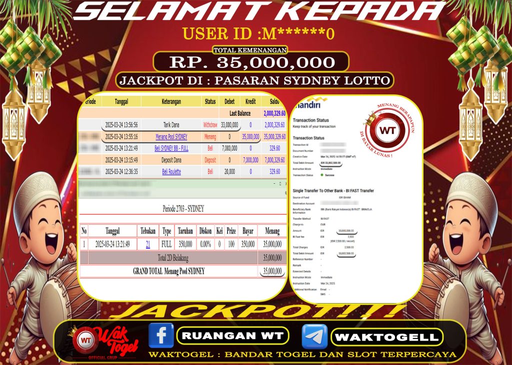 BUKTI PEMBAYARAN SYDNEY LOTTO WAKTOGEL