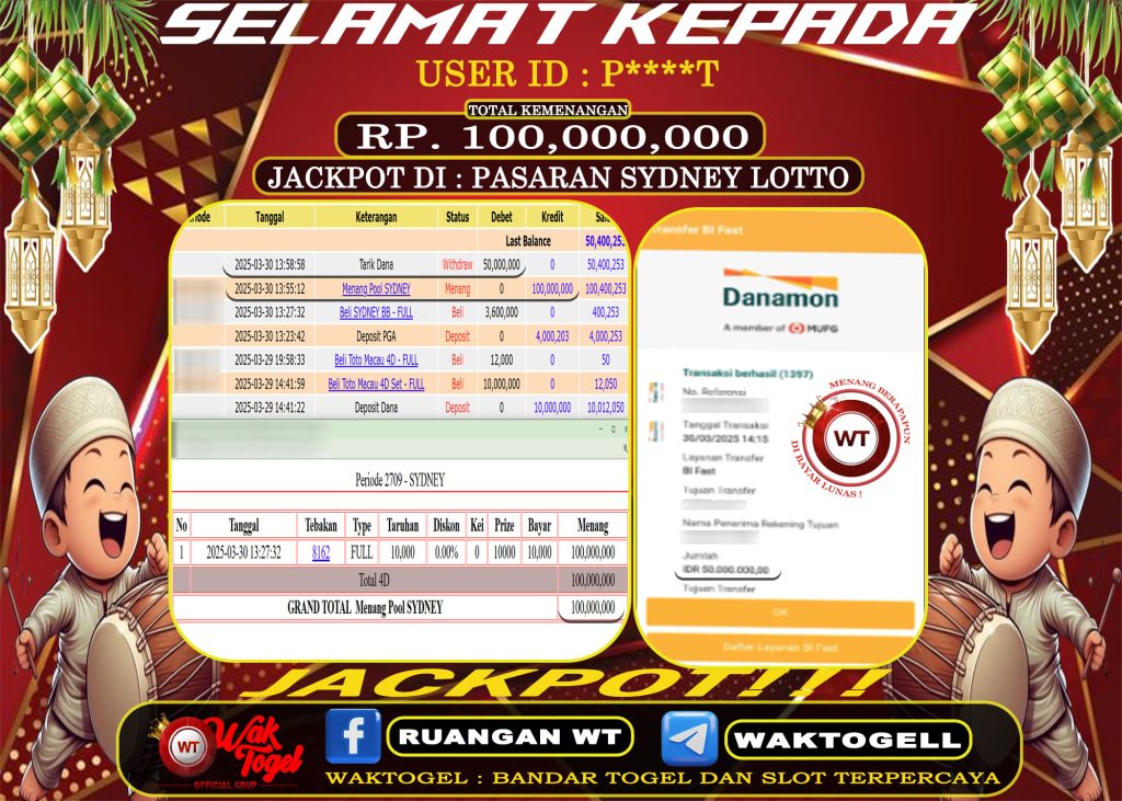 BUKTI PEMBAYARAN SYDNEY LOTTO WAKTOGEL
