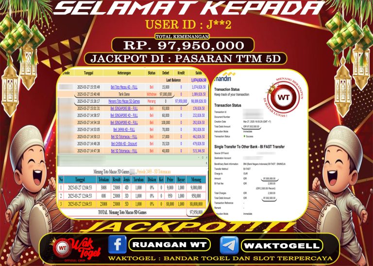 BUKTI PEMBAYARAN TOTO MACAU 5D WAKTOGEL