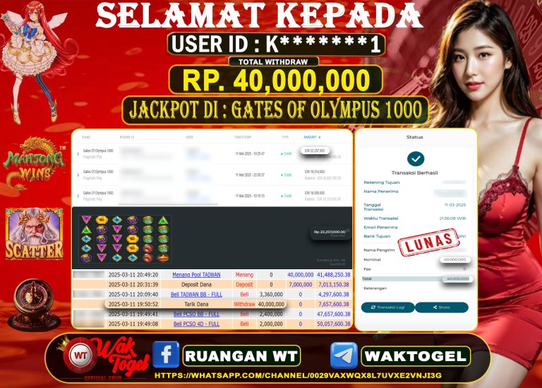 BUKTI PEMBAYARAN SLOT WAKTOGEL