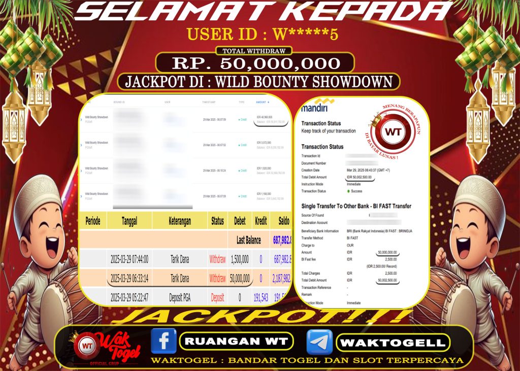 BUKTI PEMBAYARAN SLOT WAKTOGEL