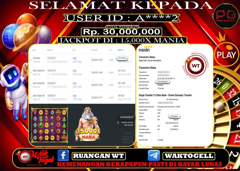 BUKTI PEMBAYARAN SLOT WAKTOGEL