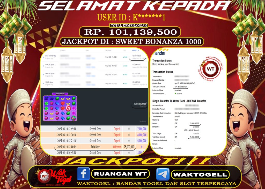 BUKTI PEMBAYARAN SLOT WAKTOGEL