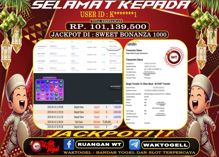BUKTI PEMBAYARAN SLOT WAKTOGEL