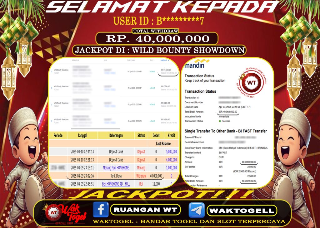 BUKTI PEMBAYARAN SLOT WAKTOGEL