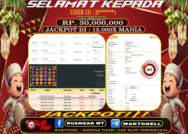 BUKTI PEMBAYARAN SLOT WAKTOGEL