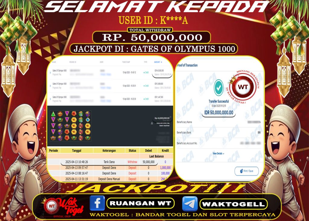 BUKTI PEMBAYARAN SLOT WAKTOGEL