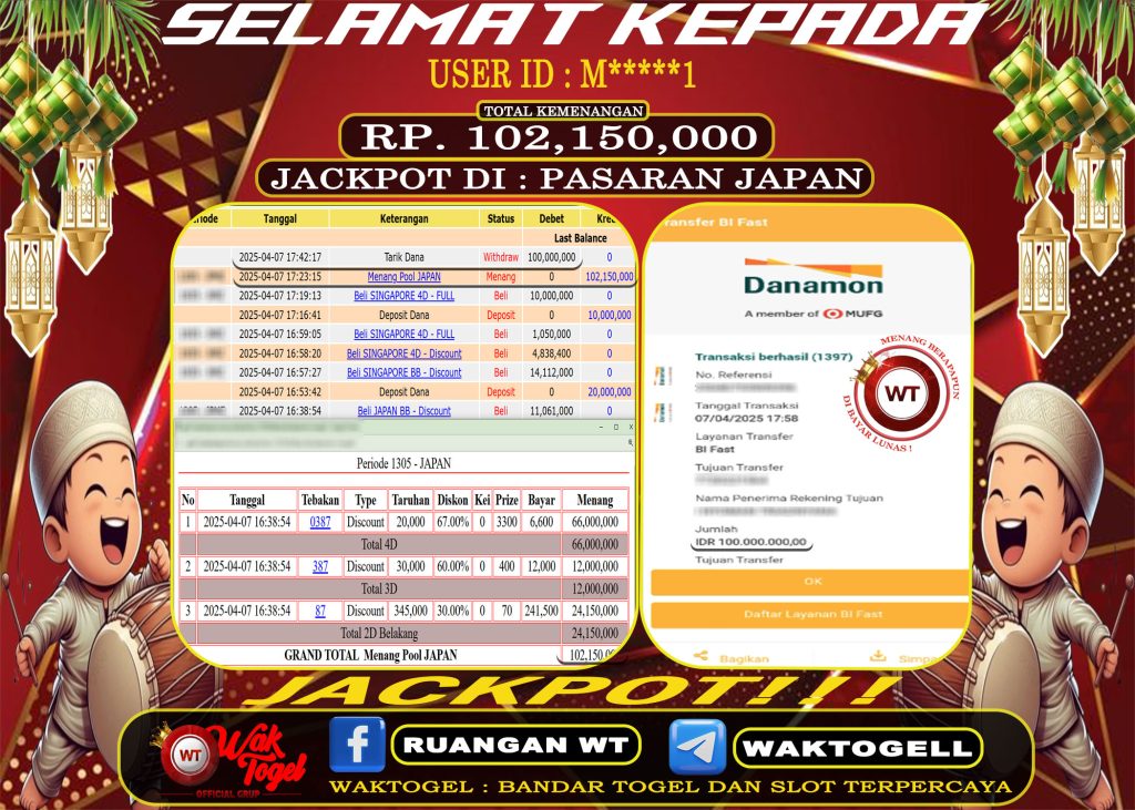 BUKTI PEMBAYARAN JAPAN WAKTOGEL