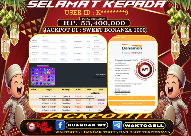 BUKTI PEMBAYARAN SLOT WAKTOGEL