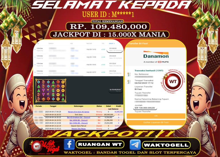 BUKTI PEMBAYARAN SLOT WAKTOGEL