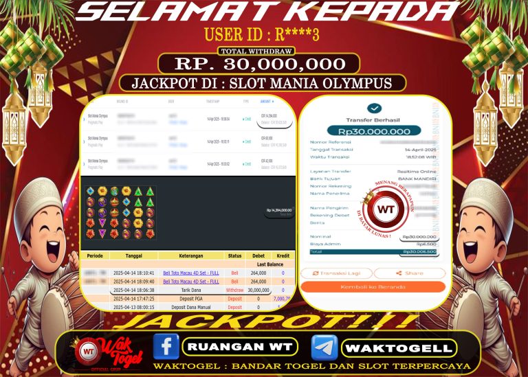 BUKTI PEMBAYARAN SLOT WAKTOGEL