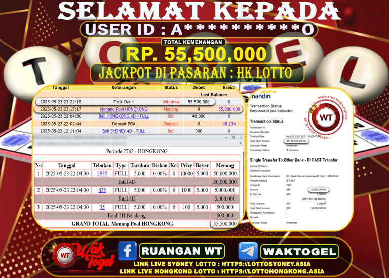 BUKTI PEMBAYARAN HONGKONG LOTTO WAKTOGEL