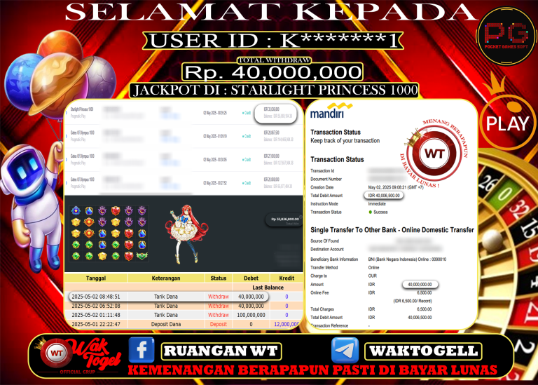 BUKTI PEMBAYARAN SLOT WAKTOGEL