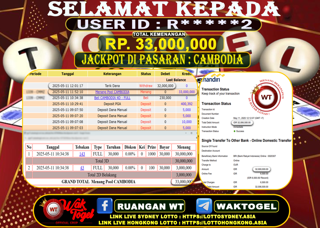 BUKTI PEMBAYARAN CAMBODIA WAKTOGEL