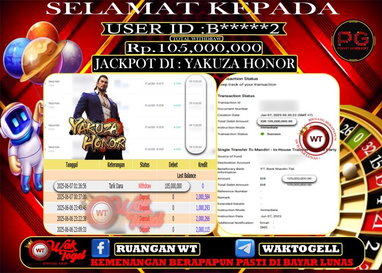 BUKTI PEMBAYARAN SLOT WAKTOGEL
