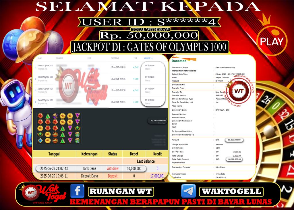 BUKTI PEMBAYARAN SLOT WAKTOGEL