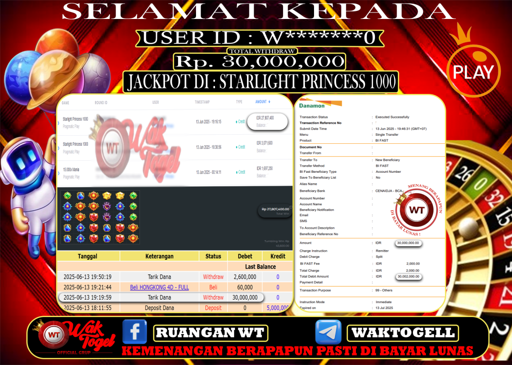 BUKTI PEMBAYARAN SLOT WAKTOGEL