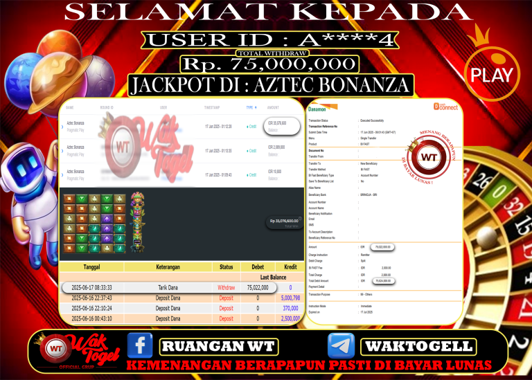 BUKTI PEMBAYARAN SLOT WAKTOGEL