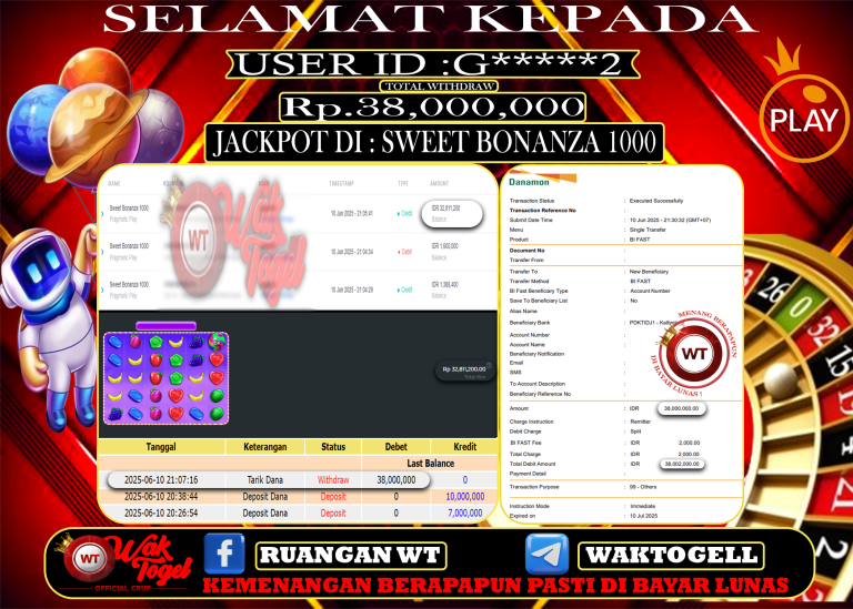 BUKTI PEMBAYARAN SLOT WAKTOGEL