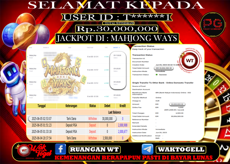 BUKTI PEMBAYARAN SLOT WAKTOGEL