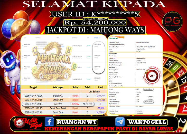 BUKTI PEMBAYARAN SLOT WAKTOGEL