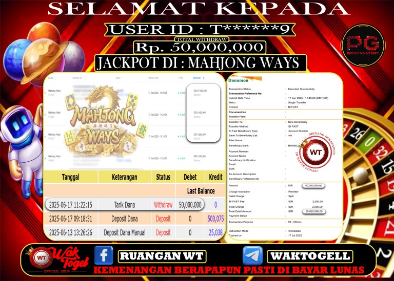 BUKTI PEMBAYARAN SLOT WAKTOGEL