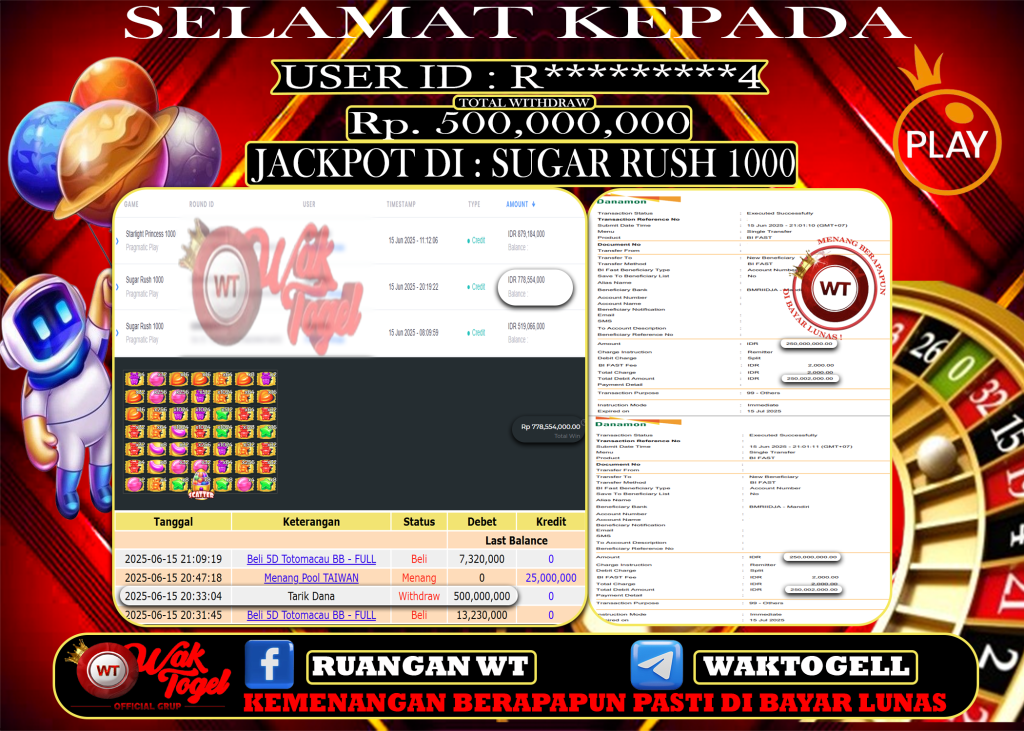BUKTI PEMBAYARAN SLOT WAKTOGEL
