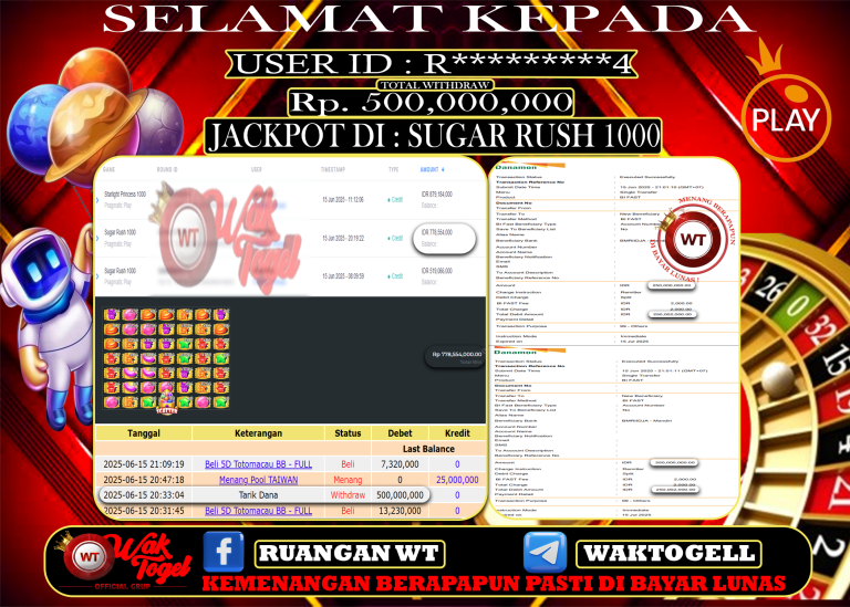 BUKTI PEMBAYARAN SLOT WAKTOGEL