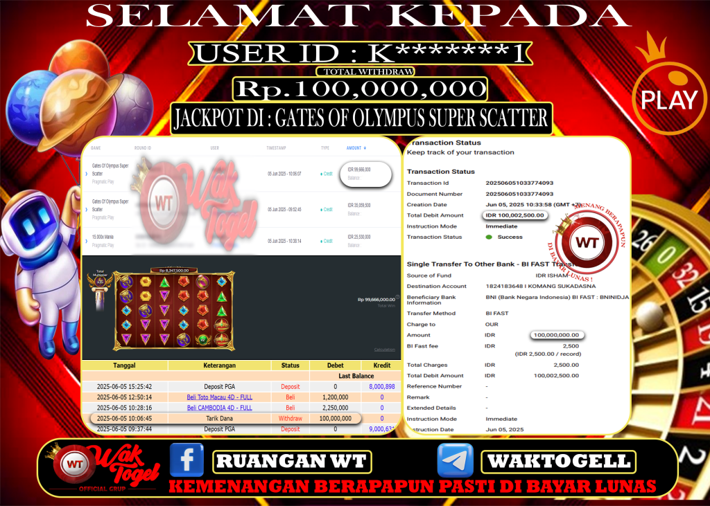 BUKTI PEMBAYARAN SLOT WAKTOGEL