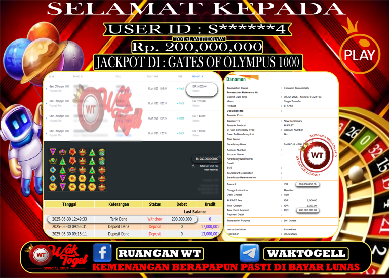 BUKTI PEMBAYARAN SLOT WAKTOGEL