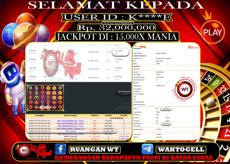 BUKTI PEMBAYARAN SLOT WAKTOGEL