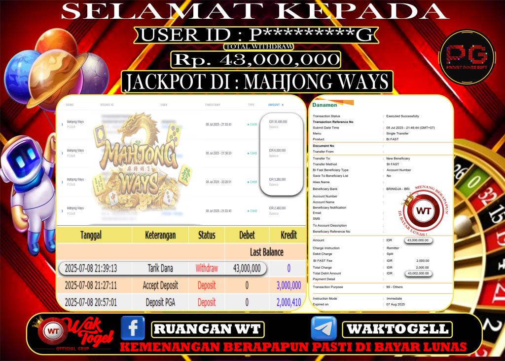 BUKTI PEMBAYARAN SLOT WAKTOGEL