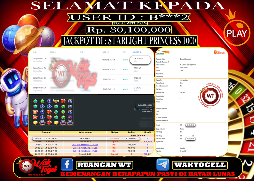 BUKTI PEMBAYARAN SLOT WAKTOGEL
