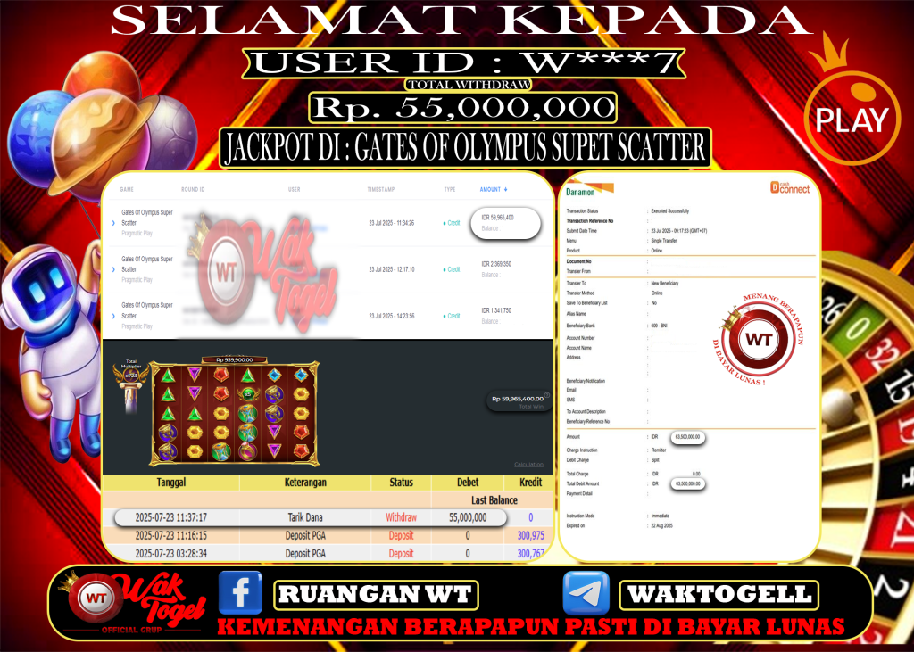 BUKTI PEMBAYARAN SLOT WAKTOGEL