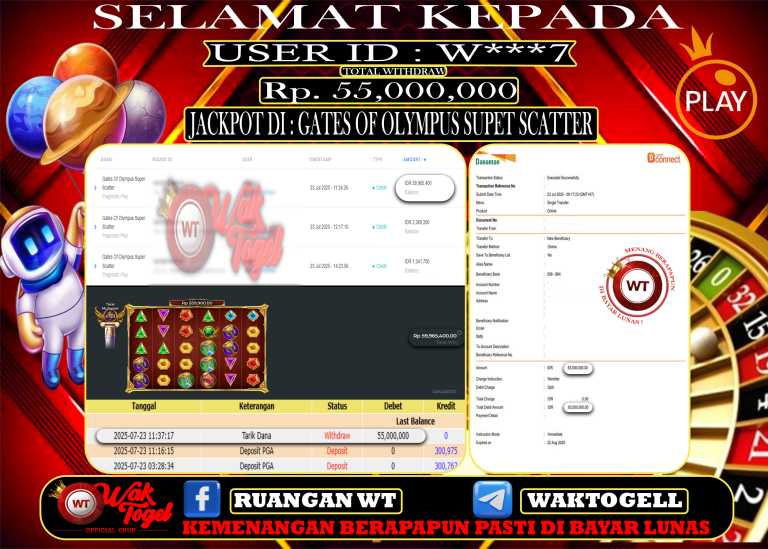 BUKTI PEMBAYARAN SLOT WAKTOGEL