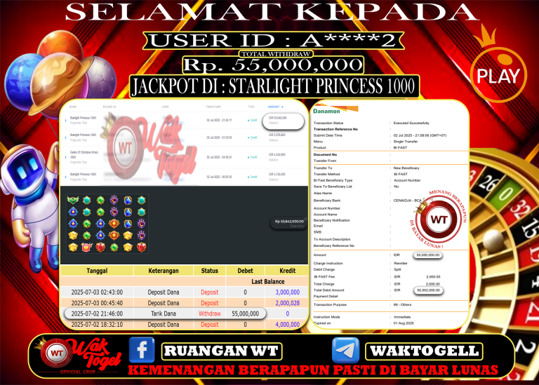 BUKTI PEMBAYARAN SLOT WAKTOGEL