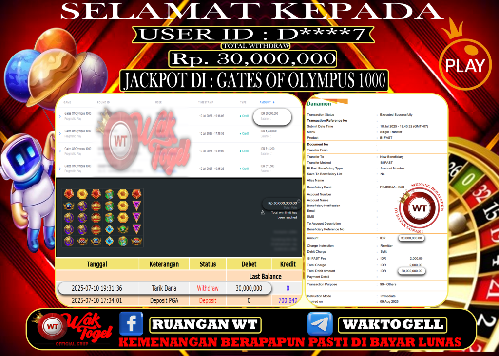BUKTI PEMBAYARAN SLOT WAKTOGEL